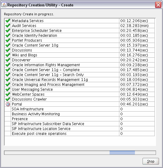 repository creation summary screen