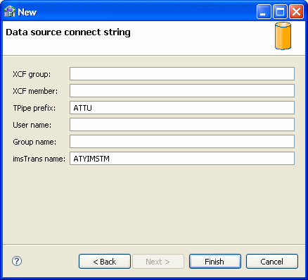 The connect string.