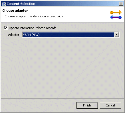 Selecting the context.