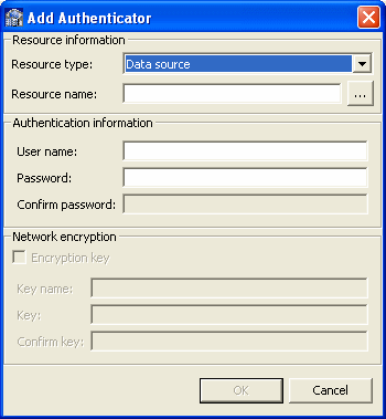 This image shows the Add Authenticator screen.