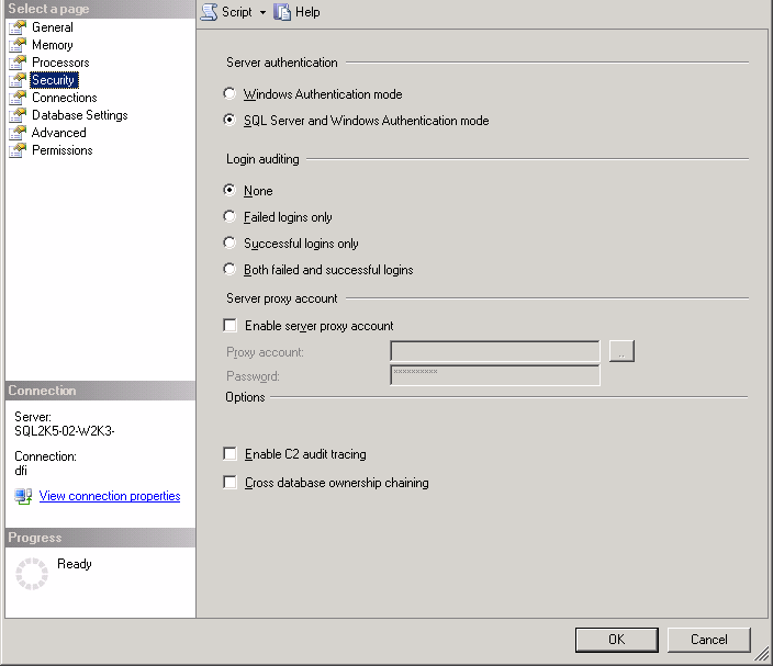 Security Settings