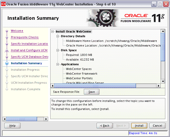 welcome screen