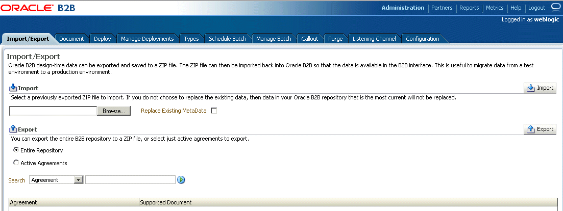 Administration tab shows the admin activities