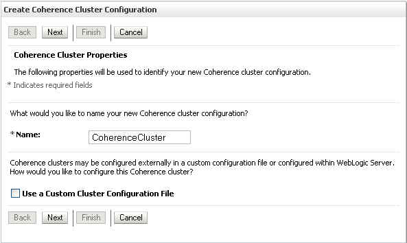 Creating a Coherence Cluster