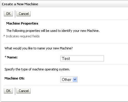 Creating a New Machine