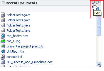 Select button in Oracle Composer