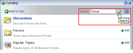 Catalog Search feature