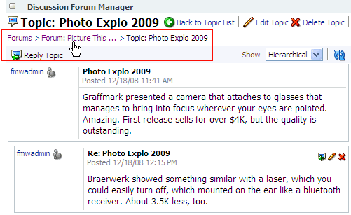 Forum breadcrumbs