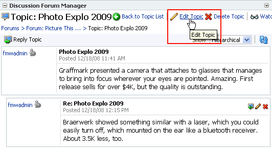 Edit Topic link