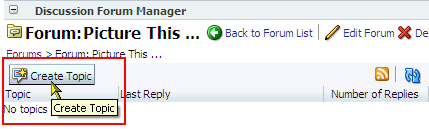 Create Topic button