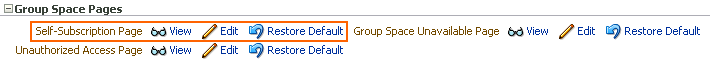 General subtab link to edit Self-Subscription Page