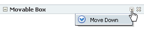Move Up/Move Down commands on box header