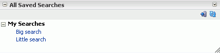 All Saved Searches task flow