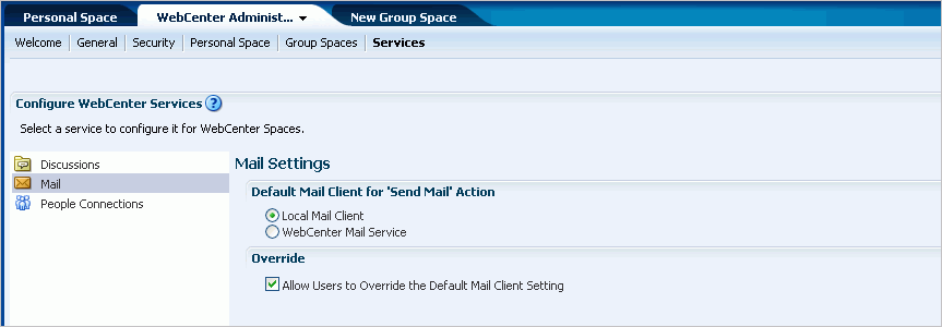 Setting Mail Options