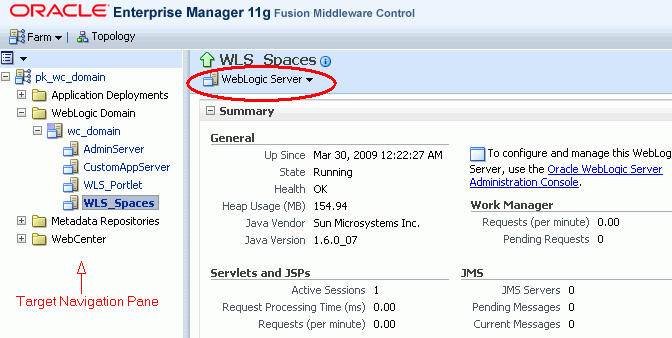 Managed Server Home Page