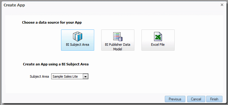 Choose data source dialog