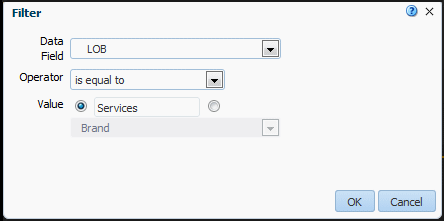 Filter dialog