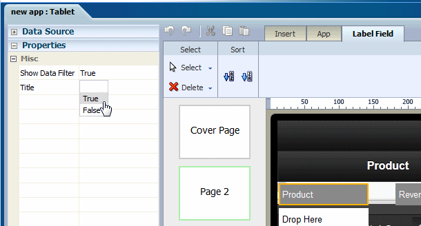 Show Data Filter property