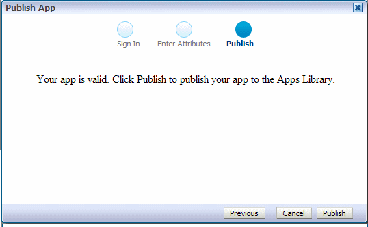 App is valid dialog