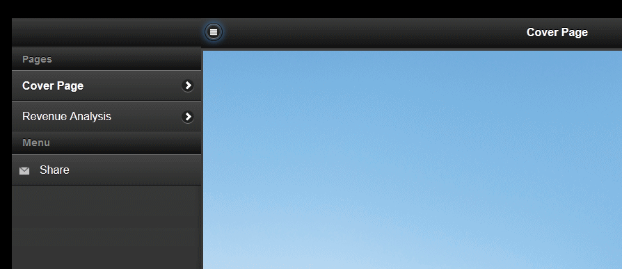 Share option on page menu