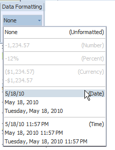 Date and Time formats