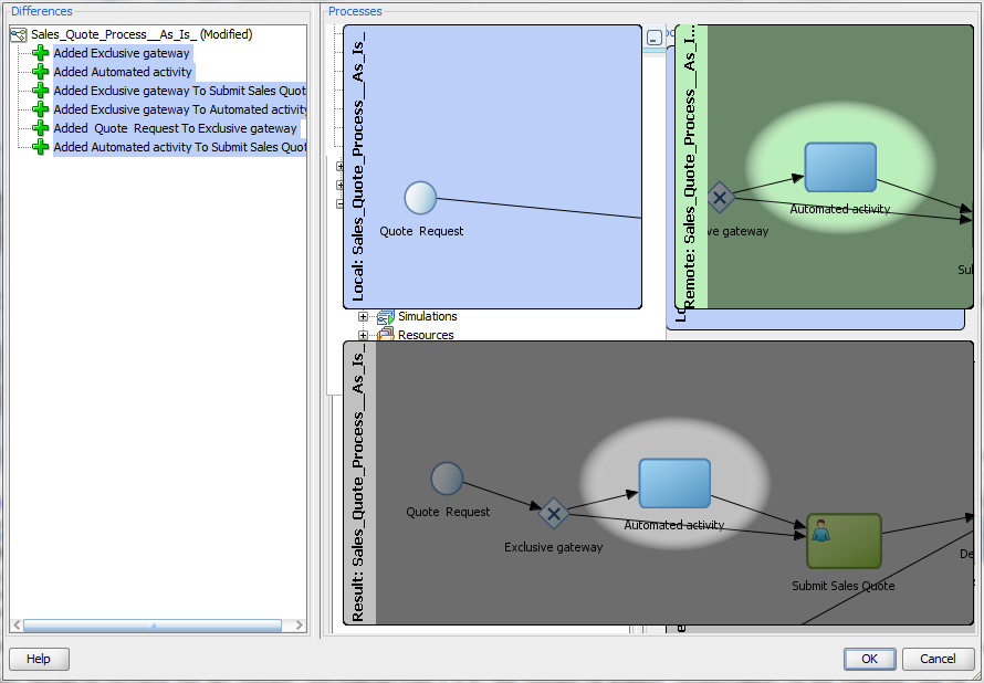 Shows the Process Differ dialog.
