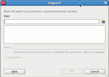 Import window