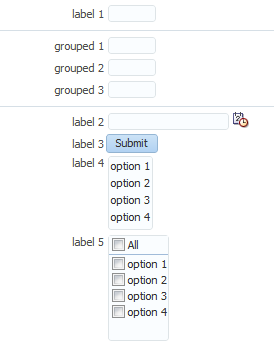 Dotted lines set apart a group of components