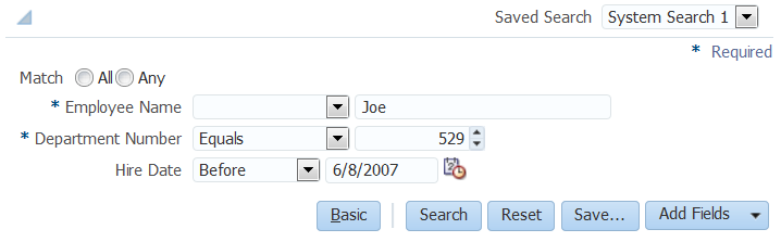 Query Component in Compact Mode