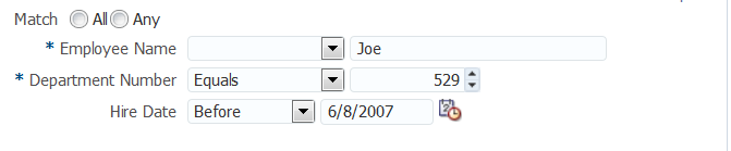Query Component in Simple Mode