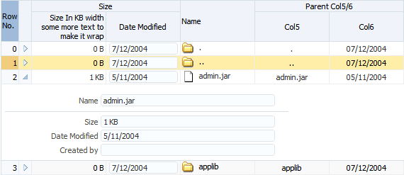 Expand icon set to collapse - details not seen