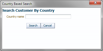 Advanced Search Popup Dialog