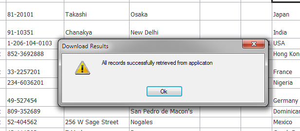 Runtime View of an Alert Message
