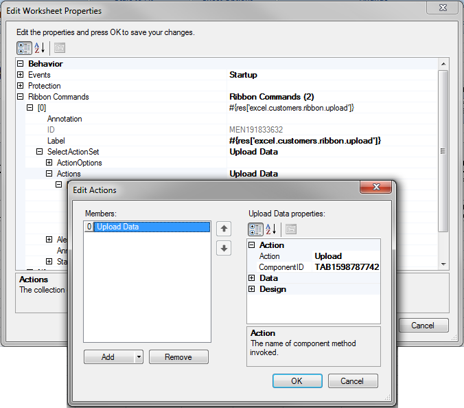 ActionSet Uploading Data from a Data Entry Grid Component