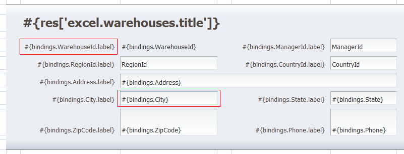 Design-time view of label properties