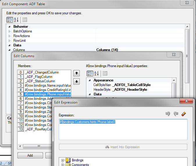 EL expression to retrieve an attribute control hint