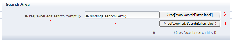 ADF components used for search