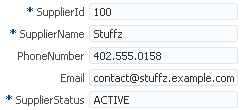 supplier detail dynamic form