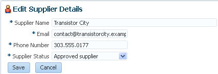 supplier details edit form