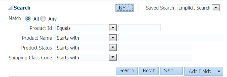 Advanced mode query