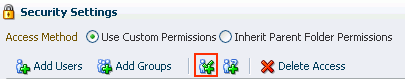 Add Authenticated Role for Logged in User Access Icon