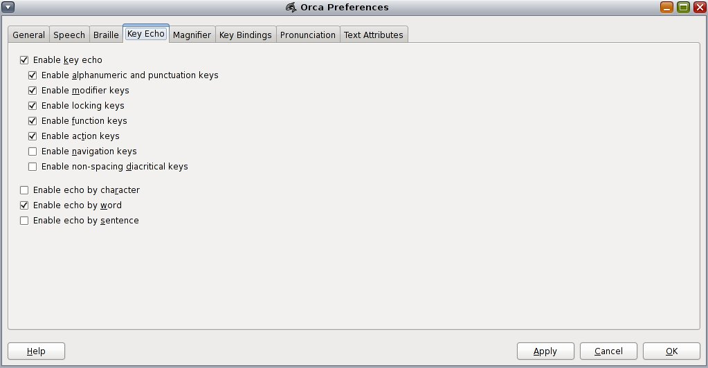 image:Figure displaying the Orca key echo preferences.