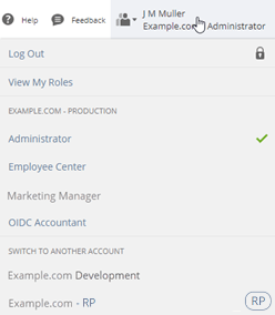 a drop down of available accounts pointing out the Release Preview option