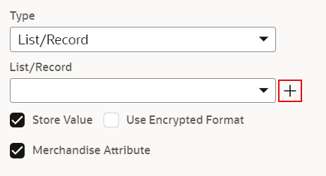New List/Record Button