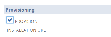 RA Workstation Provision check box