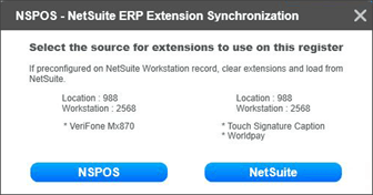 prompt to select the source for extensions