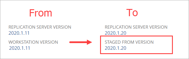 prior and new workstaion version label
