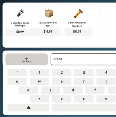 Find item closeup