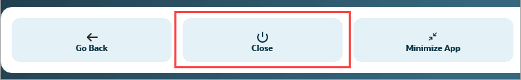 system tools close button