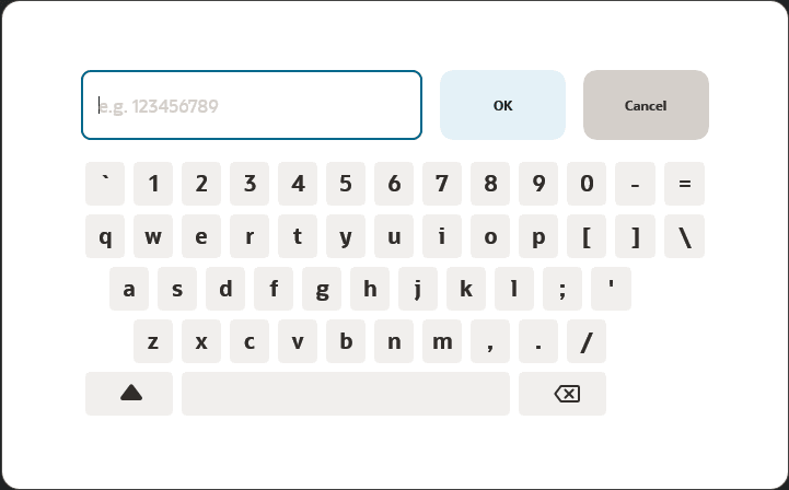 kiosk keyboard